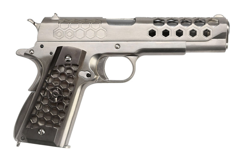 WE | M1911 HEX CUT CUSTOM (SILVER)