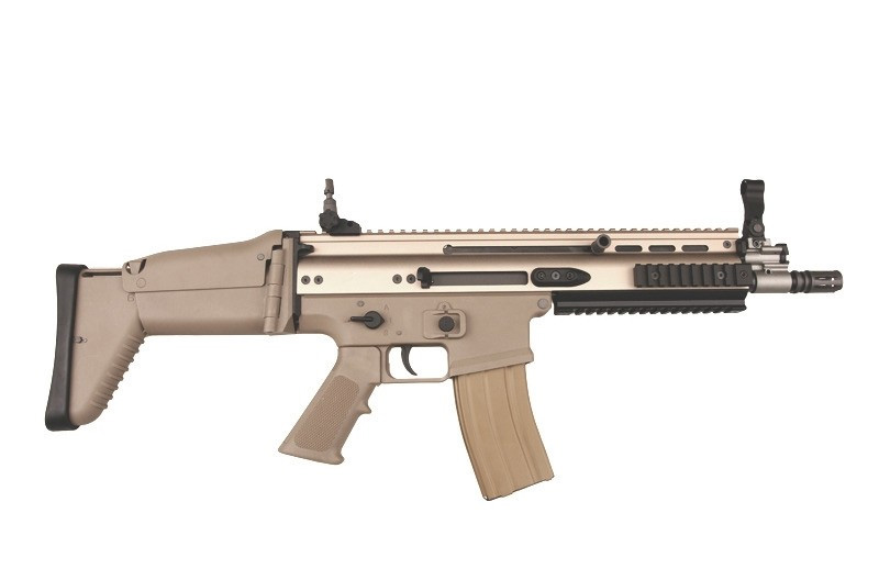 WE | SCAR-L Open Bolt GBBR Đen + Tan